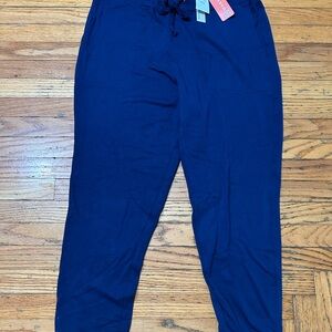 Women Joggers Search for Sanity NWT M Navy Blue
